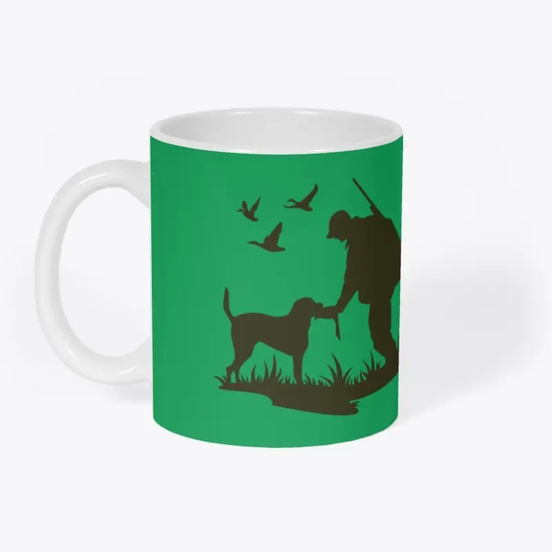 Bird Hunter Silhouette Coffee Mug