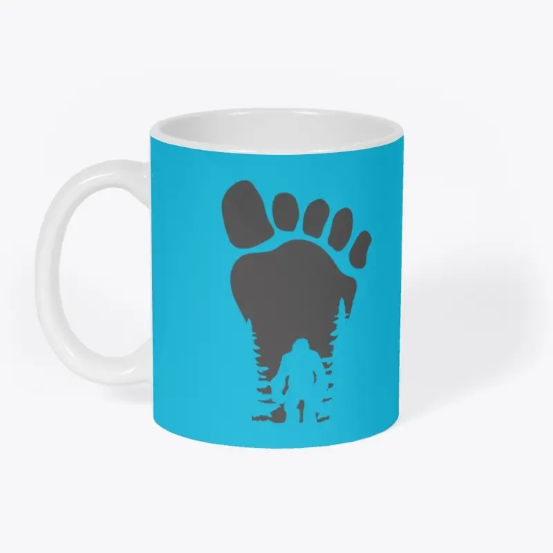 Bigfoot Footprint Silhouette Mug