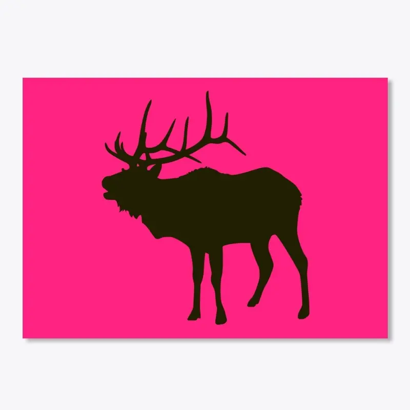  Elk silhouette sticker